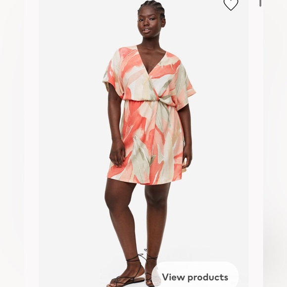 H&M Crinkled Wrap Dress - Picture 3 of 6